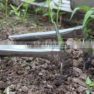4 Prong Garden Fork Stainless Steel Hoe photo-2