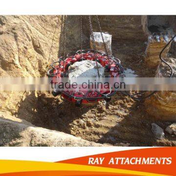 construction site equipment hydraulic concrete pile cutter