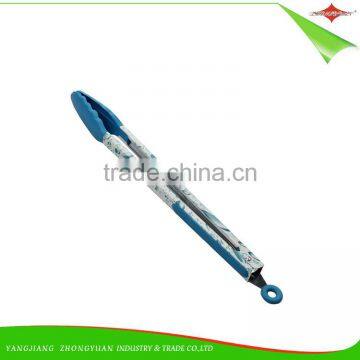 ZY-H2015 Versatile 14-inch Silicone Head Handle Kitchen Tong Function of Food Tongs photo-2