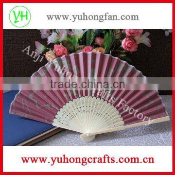 Customized Japanese Style Folding Paper Fan With Advertising Logo photo-3