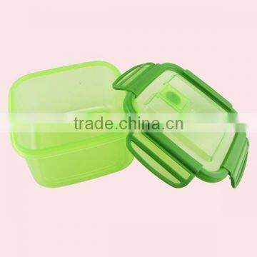 Silicone Edge Square Plastic Container With Lid photo-3