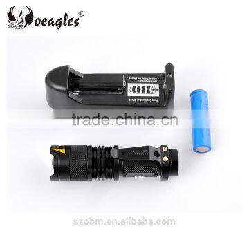 Custom Logo 395nm UV Led Flashlight Kit Mini Aluminum Alloy UV LED Flashlight Torch Set photo-3