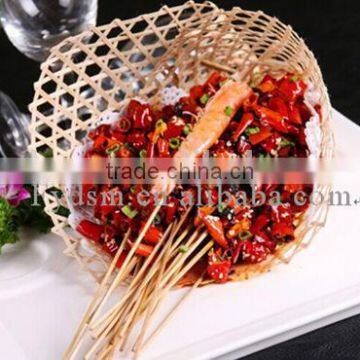 Heat resistant disposable bamboo skewers for seafood