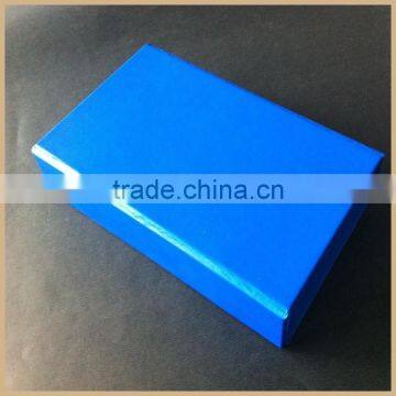 100% hand made quick lead time blue magnet closure box printed flat folding box