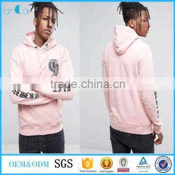 Letter printed pink hoodies new arrival men's shirt long sleeve hip hop street wear