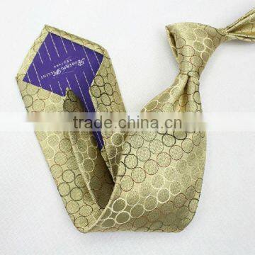 HD-7T75 Fashionable handmade woven pattern Silk seven fold neck tie OEM available