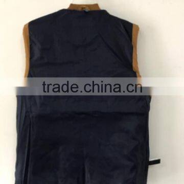 75D Memory Winter Coat Sleeveless Men Warm Vest photo-4