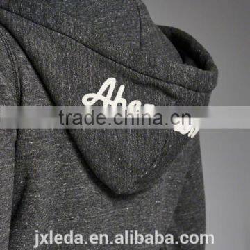 OEM 2016 High Quality in Printinm Wholesale Hemp Gray Full Zipper Fleece Jacket photo-3