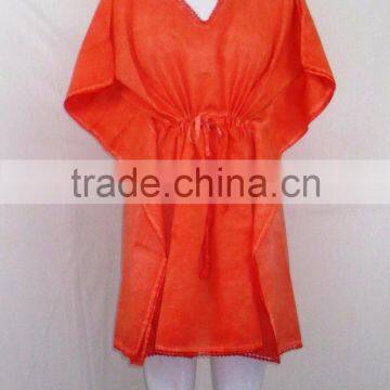 LADIES BEACHWEAR SANDWASH KAFTANS BEACH WEAR BREATHABLE ALL COLORS photo-4