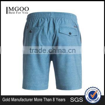 2017 Cusrom Men Board Shorts Stretch Waist Custom 100% Cotton Royal Oxford Shorts Double Flat Welt Back Pockets