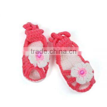 Summer Flower Free Pattern Crochet Knitting Shoes for Baby photo-3