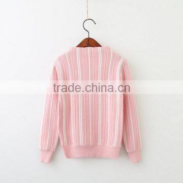 2-6 Years Wholesale 2017 New Fashion Winter Girls Knitted Striped Sweater Long Sleeve High Quality Pullover Girls Sweaters photo-4