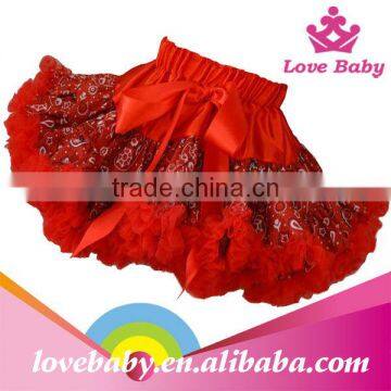 2013 Hot red pettiskirt fluffy fairy tutus skirts with star pattern