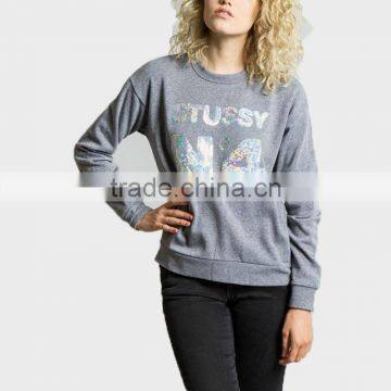 Custom Hoodies Long sleeve crew neck sportswear,women hoody,