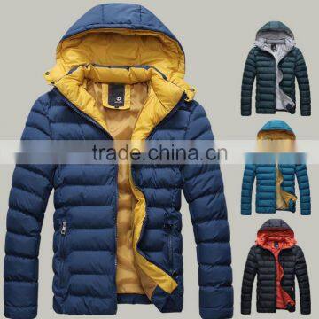 wholesale customize designer mens winter warm cotton padded coat