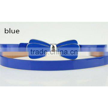 New Arrival Fashion Design High Quality With Flower Design Alloy Metal Buckle Women Slim PU Leather Belt photo-3