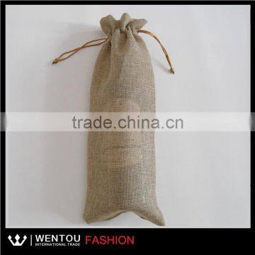 Hot sale wholesale burlap wine bags