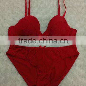 2017 New Design Fitness Attractive Bra Ladies Sexy Underwear Fancy Lace Bra Panty Set photo-4