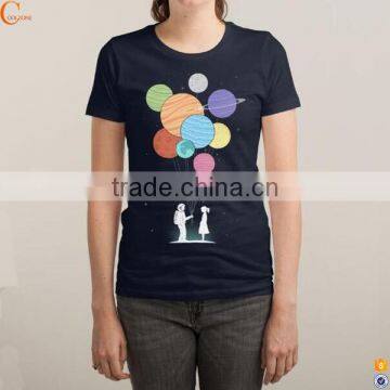 Fashion women tshirt custom 3d printing couple t-shirt