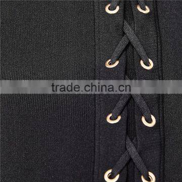 2017 OEM Spring Sexy Laced Short Skirts With Metallic Details photo-5