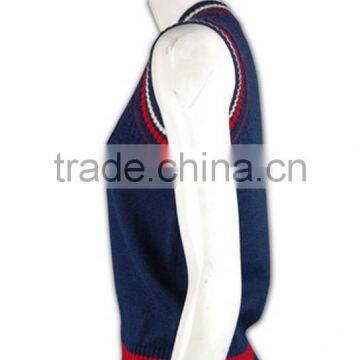 ISO9001/BSCI Manufature Tailored Made Unique School Uniform Sweater Vest photo-3