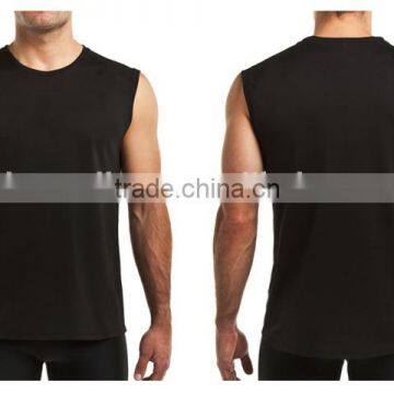 Custom Plain Dri-fit Sleeveless t Shirt for Trainning T13351 photo-3