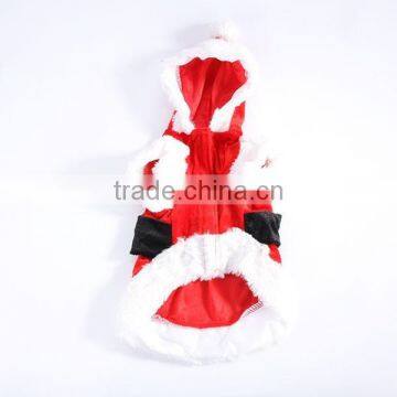 Wholesale Pet Puppy Dog Christmas Clothes Santa Claus Costume Outwear Coat Apparel Hoodie photo-3