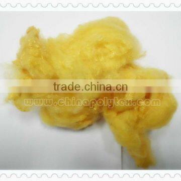 China wholesale dope dyed polyester staple fiber ,recycled polyester staple fiber filling HCS 7d ,15d padding use