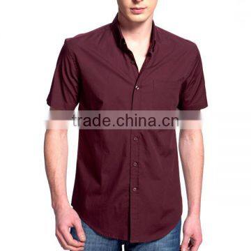 custom solid color slim fit men's dress shirt fashion style shirt