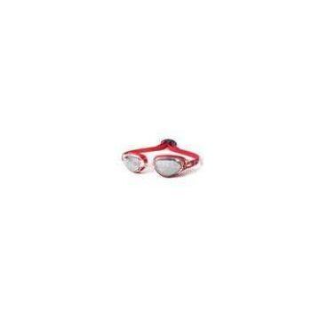 Red color eco-friendly waterproof anti fog safty optical swimming goggles for junior