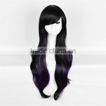 Factory Direct Sale Synthetic Wig Cosplay Very Long Black Hair Wig