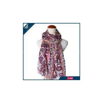 China Colorful Paisley Scarf