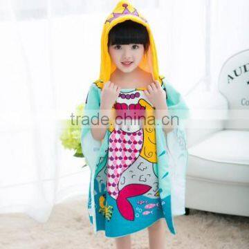 Microfiber Printed Kids Hooded Beach Towels photo-2