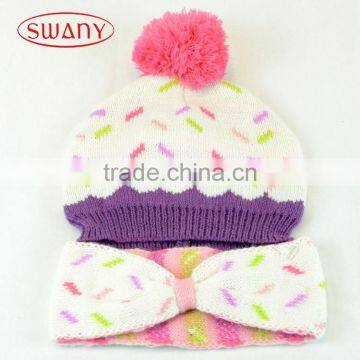 China good supplier economic handmade free knitting crochet baby hat