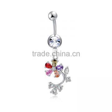 Button Wholesale Body Jewelry Gem Belly Ring photo-4