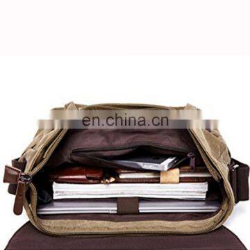 Vintage Canvas Laptop Messenger Business Bag