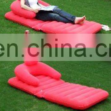 PVC Inflatable Flocked Mattress