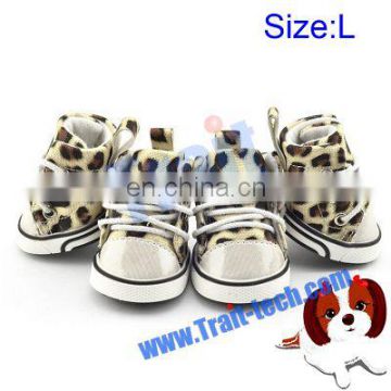 Cute Leopard Print Waterproof and Anti-slip Pet Shoes Cat And Dog Shoes