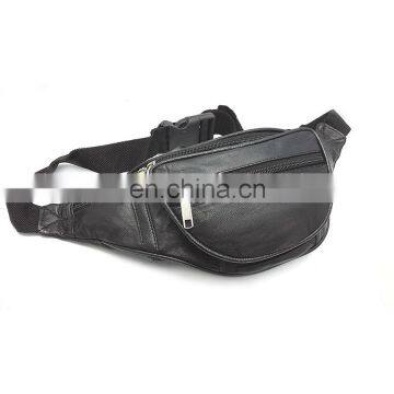 fanny pack black leather india cheap