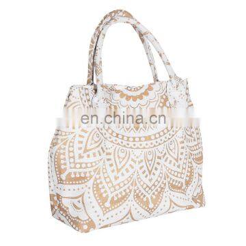 Women Large Indian Ombre Mandala Cotton Handbag Tote Bag Purse Satchel Messenger photo-2