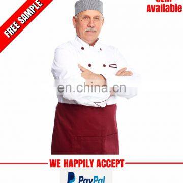 Professional hotel and restaurant waiter chef uniform