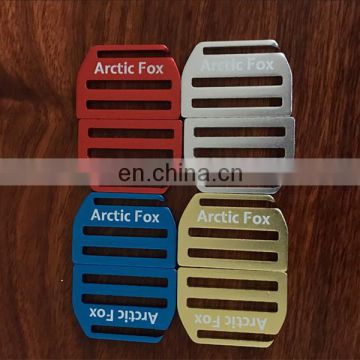 Customized colorful metal logo tags for shoes and bags