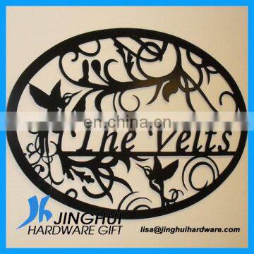 Personalized Hummingbird Ellipse Wall Art Custom Metal Signs