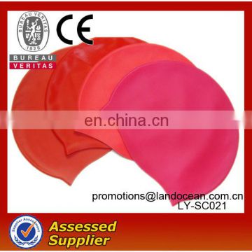 2016 customized color cheap silicone swiming cap