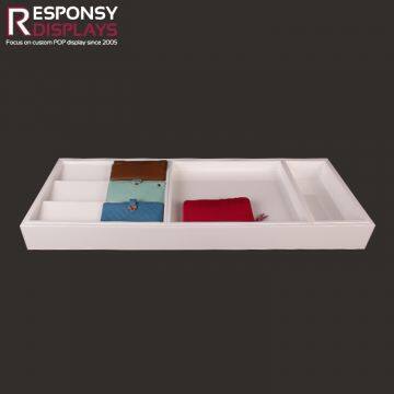 Countertop Sales Promotion Square MDF Retial Display Tray for Wallet and Belt photo-2