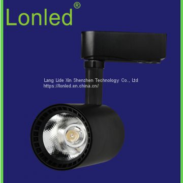 LED Track Spotlight Aluminum Case Black / White Case 7W high power