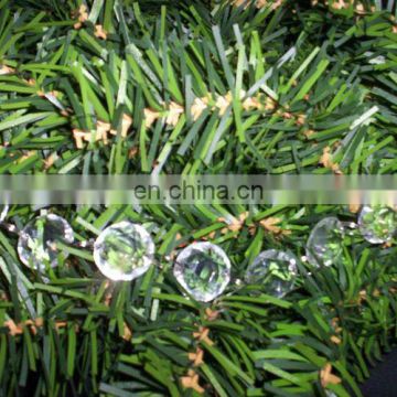 Clear acrylic crystal prism faceted tree garland