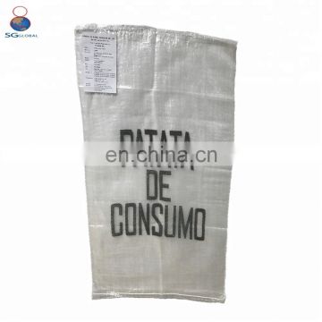 Packing 50kg potato PP woven bag manufacturer