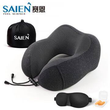 Memory foam travel neck pillow airplane support pillow