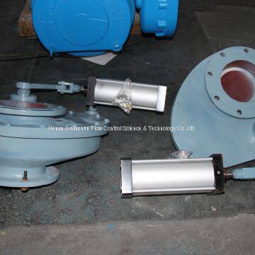 DN200 (8 Inch ) Pneumatic Ceramic Lined Rotary Gate Valve For Ash Handling System photo-2